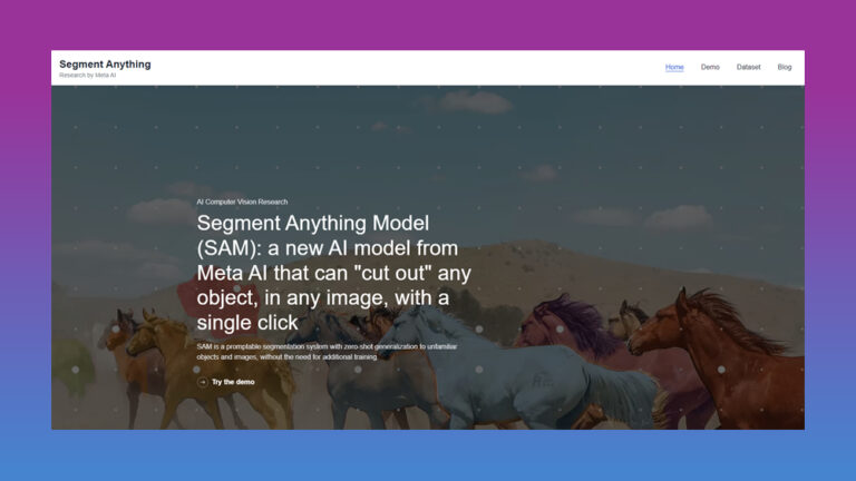 Segment Anything Model (SAM): La IA de Meta que 'segmenta' cualquier objeto al instante